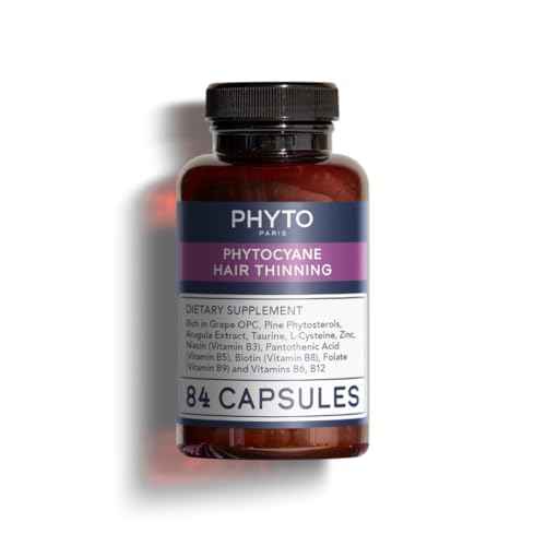 PHYTOCYANE Anti-Hair Thinning Dietary Supplement (12-Week Supply), 84 Count (Pack of 1),1 cap per day, Vegan, Lactose-Free, Gluten-Free, No Preservatives