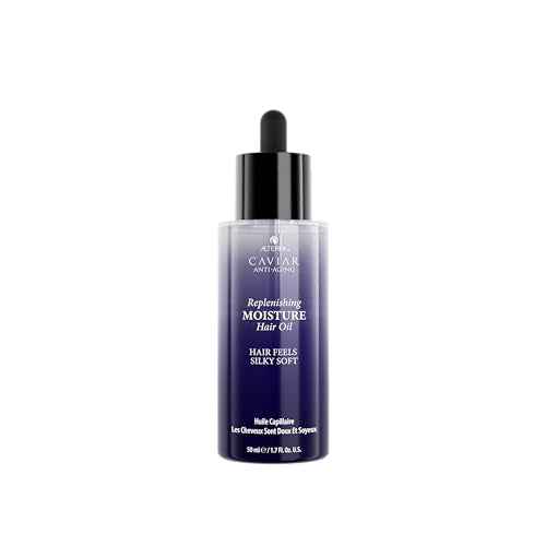 Alterna Haircare CAVIAR Anti-Aging Replenishing Moisture Hair Oil 1.7 oz | Lightweight, Revives and Nourishes Hair | Increased Shine and Softness | Heat Protectant and Frizz Control