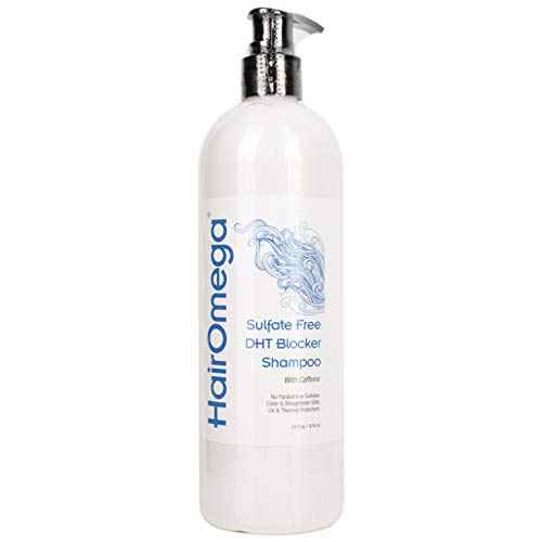 DrFormulas HairOmega DHT Blocker Shampoo + Conditioner with Moroccan Argan Oil, Jojoba Oil, Avocado Oil (Sulfate Free Shampoo + Conditioner Set)