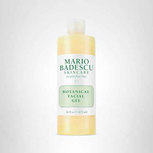 Mario Badescu Botanical Facial Gel Cleanser - Lightweight, Oil-Free Face Wash for Women and Men - Face Cleanser Infused with Refreshing AHA Grapefruit Extracts, 16 Fl Oz