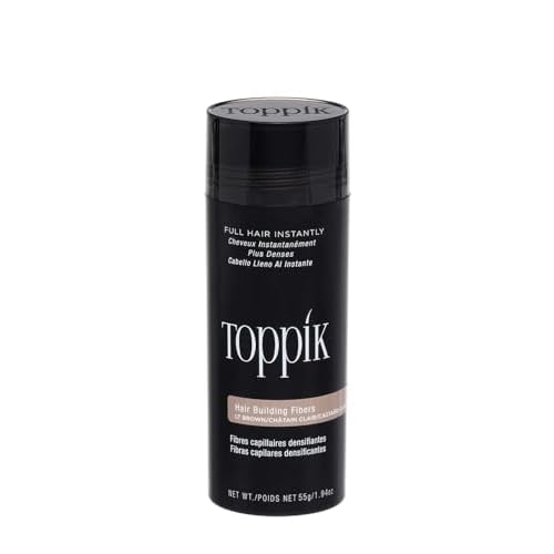 Toppik Hair Building Fibers, Fill In Fine or Thinning Hair Instantly Thicker, Fuller Looking Hair 9 Shades,4 size options