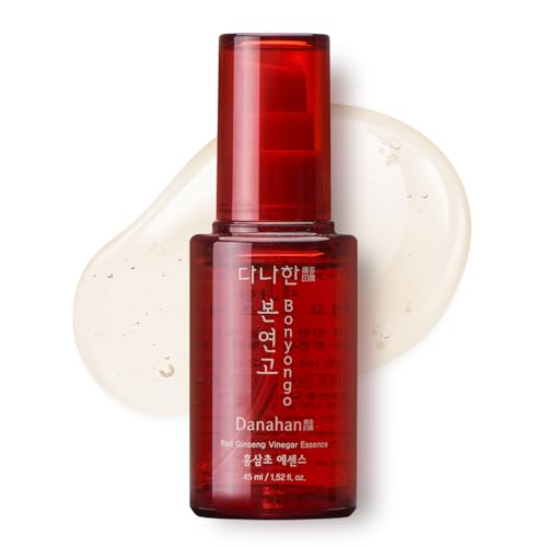 Bonyongo Red Ginseng Vinegar Essence? Revitalizing & Intensive Nourishing for All Skin Types - Hydrated and Glowing Skin with Fermented Red Ginseng - Korean Skincare, 1.5 fl.oz.