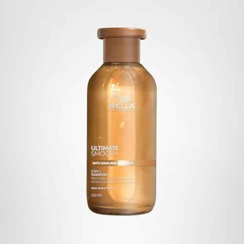 Wella Professionals ULTIMATE SMOOTH Shampoo for Dry, Dull & Frizzy Hair | With Squalane & Omega 9 | 8.4 Fl Oz