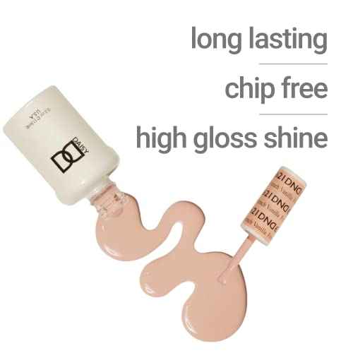 DND Gel Polish Set, Silver Collection, UV/LED GelPolish and Air Dry Nail Lacquer, Matching Chip-Free Polish Duo, 0.5 Fl Oz Each