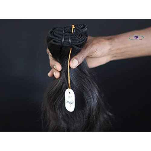IDM 10¡± Straight 2 bundles raw indian bundles human hair indian natural straight single donor hair