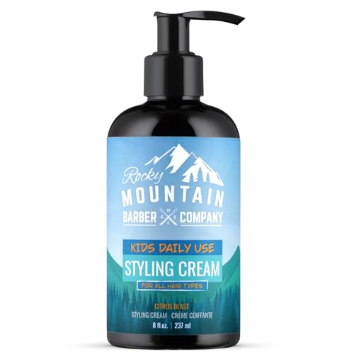 Kids Hair Styling Cream - Style & Tame Hair in Seconds - Citrus Scent With No Artificial Fragrance with Light Reworkable Hold & Low Shine for Modern Hairstyles - For All Hair Types - 8 oz