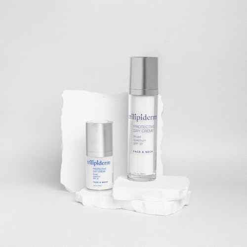 Trilipiderm Protective Day Cr?me, Broad Spectrum SPF 30 ? 2-PACK ? Lightweight, Fast-Absorbing Moisturizing Sunscreen, TSA-Friendly 1.7 Ounce Airless Pump Bottles