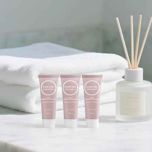 Travel Shampoo & Conditioner, 2 in 1 Shampoo Set Bulk, Small Mini Trial Size Men Women Essential Cleansing Toiletries Amenities for Hotel, Shelter/Homeless/Nursing Home/Charity 1 Fl oz (Pack of 100£©