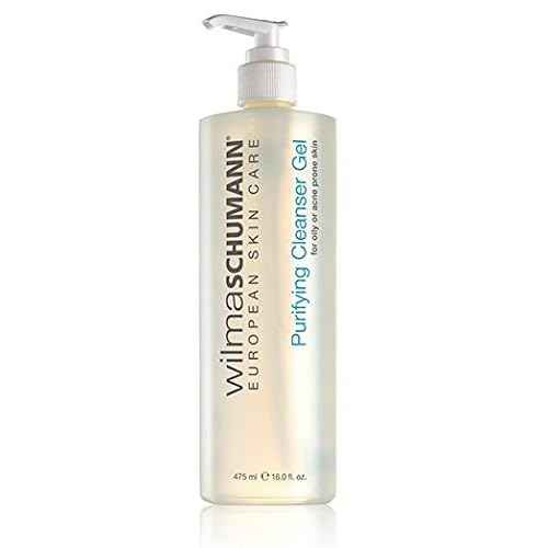 WILMA SCHUMANN Purifying Facial Cleanser for Acne-prone & Oily Skin Cleanser Gel, 16 fl oz / 210ml, Daily Acne Face Cleanser with Tea Tree Extract, Light Natural Fragrance and Paraben Free