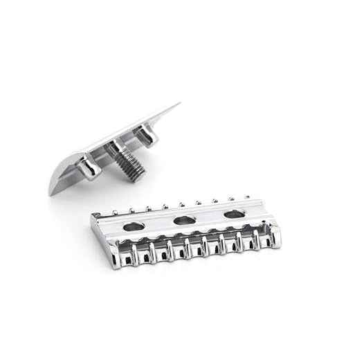 M?HLE Grande R41 Double Edge Safety Razor (Open Comb) | Perfect for Everyday Use | Barbershop Quality Close Smooth Shave | Luxury Razor for Men