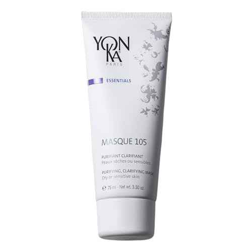 Yonka Essentials Masque 105 | Clarifying and Purifying Face Mask | Weekly Treatment for Dry and Sensitive Skin | Hydrates While Tightening Pores and Purifying Skin | 3.30 oz