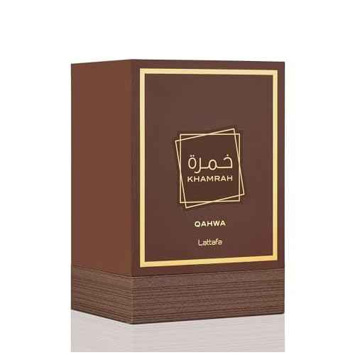 Lattafa Khamrah Qahwa - Vanilla, Warm Spicy, Cinnamon, Sweet - Eau de Parfum Long-Lasting Fragrance for Unisex, 3.40 Ounce / 100 ml