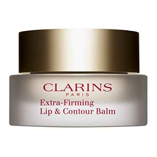 Clarins Extra-Firming Lip and Contour Balm | Deeply Hydrates, Softens and Repairs Dry, Chapped Lips | Visibly Smoothes Fine Lines and Wrinkles | Rich In Vitamin E and Antioxidants | 0.5 Ounces