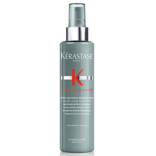 Kerastase Genesis Homme Spray De Force Thickening Hair Spray For Men - Strengthening & Volumizing, For Weakened Hair, 5.1 Fl Oz