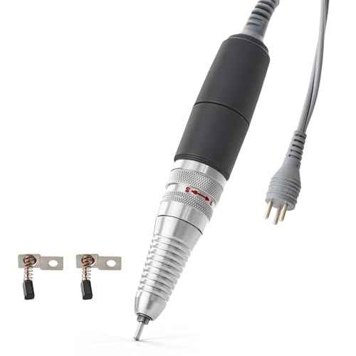 Nail Drill Handpiece for UP200 Machine, 35000RPM Professional Electric Nail File Machine Replacement 3 Pins for Manicure Art Tool, Low Noise and Smooth (Only Handpiece)