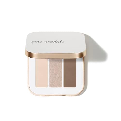 jane iredale PurePressed Eye Shadow Triple, Highly Pigmented Mineral Based Eye Color, Long Lasting & Crease Resistant Formula, Safe for Sensitive Eyes