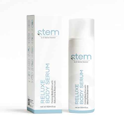 STEM Natural Intelligence ReLuxe Body Serum, Hydrating Serum for Women, Whole Body and Facial Care, Premium Ingredients for Luxury Skin Care, Dermatologist Developed & Tested Research, 5 oz