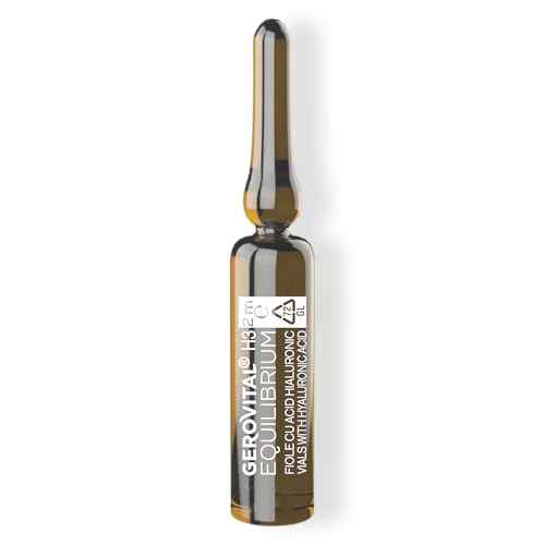Gerovital EQUILIBRIUM Hyaluronic Acid Vials with 10% Liposomes | Intensely Moisturizing and Smoothing Serum for Wrinkles and Fine Lines | Professional Product | 20 Ampoules x 2 ml