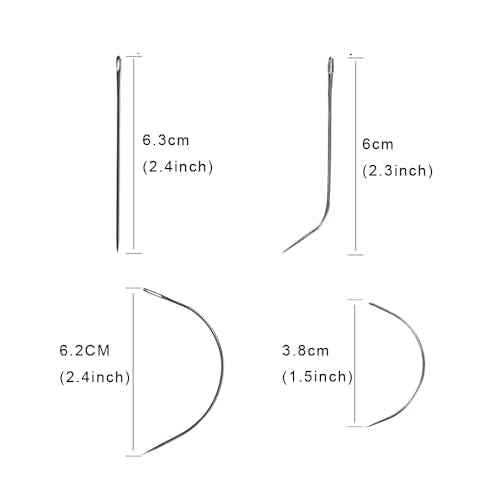 YANTAISIYU 20 Pieces 32mm U Shape Wig Clips Hairpieces Snap Clips for Hair Extensions Making Wig Accessories Set with Needle and Thread Tools (Black)
