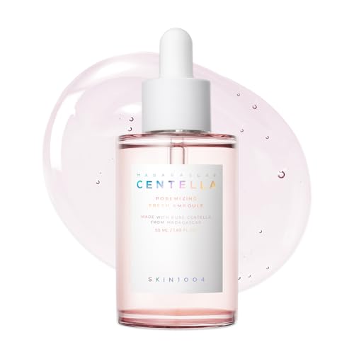SKIN1004 Centella Poremizing Fresh Ampoule 1.69 fl.oz(50ml) Korean Pink Serum for Enlarged Pores Minimizing with Madagascar Centella and Himalayan Pink Salt, Hydrating Facial Serum, Korean Skincare