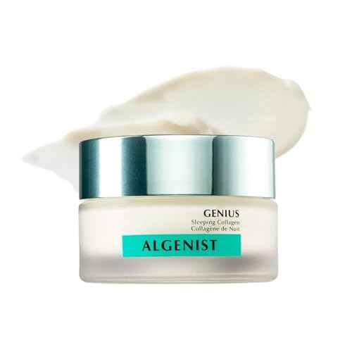 Algenist GENIUS Sleeping Collagen Night Cream - Firming Face Cream with Collagen, Collagen Amino Acids and Ceramides for a Visibly Smoother Complexion - Non-Comedogenic Skincare (2 oz)