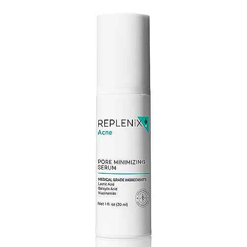 Replenix Pore Minimizing Face Serum with Medical-Grade Niacinamide, Lactic & Salicylic Acids, Dermatologist-Recommended for Large Pores & Uneven Skin (1 fl. oz)