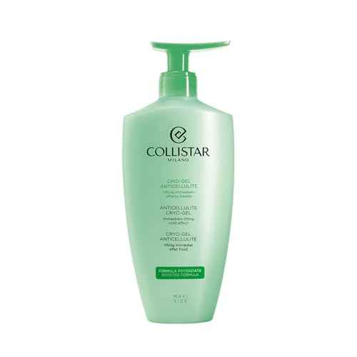 Collistar Anti-Cellulite Kryo Gel Body Cream with Cooling Effect, Stimulates Microcirculation and Fluid Drainage for Orange Peel, Heavy Legs and Sensitive Capillaries 400ml