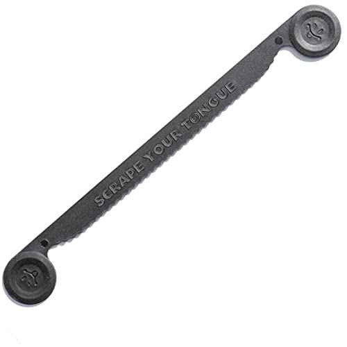 ScrapeYourTongue - #1 Daily Tongue Scraper for Oral Health. 100% Recyclable, Reusable, and Gag Proof Tongue Cleaner (4 Count (Pack of 1))