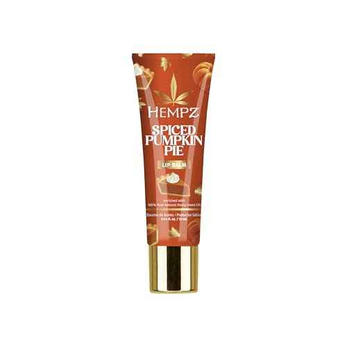 Hempz Spiced Pumpkin Pie Lip Balm, Nourishing Lip Care, Limited Edition Gloss, .44 fl.oz.
