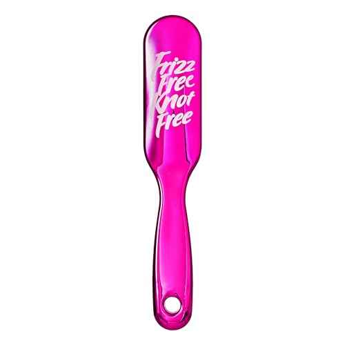 RED by Kiss Anti-Static & Anti-Frizz Wig Brush with Stainless Steel Knot-Free Bristles for Easy Detangling, Smooth Hair & Wigs Without Breakage or Snagging (Mini)
