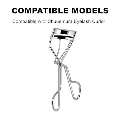 80Pack Compatible with Shu uemura Eyelash Curler Refill Pads,Soft Silicone Eye lash Curler Refills Compatible with Shu uemura Eyelash Curler,Easy to Replace,Black.