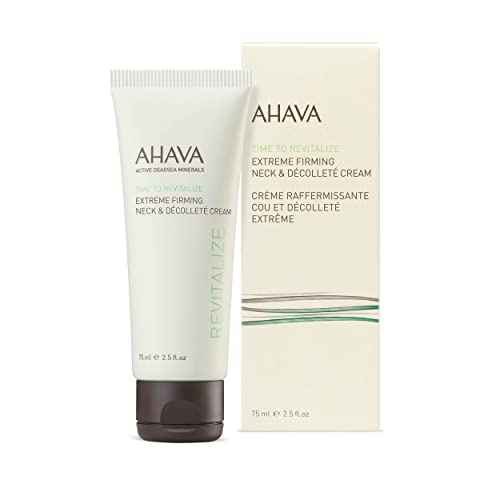 AHAVA Time To Revitalize Extreme Firming Neck & D?collet? Cream - Promotes Firmness, Nourishes & Softens, Reduce Signs of Aging, includes Osmoter, Resveratrol, Goji Berry & Matrixyl 3000, 2.5 Fl.Oz