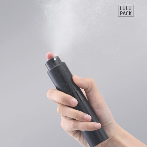 Perfume Atomizer Refillable Travel Bottle: Cologne Portable Sprayer for Men - Mini Spray Empty for Refill - 1oz Large Size Black