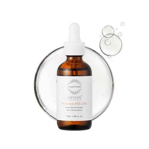 OxygenCeuticals ReGenon Fill LHA ? Gentle LHA Exfoliating Serum with 0.7% Capryloyl Salicylic Acid & Idebenone, Brightening & Antioxidant Peel for Sensitive Skin. 1.69 fl.oz (50ml)