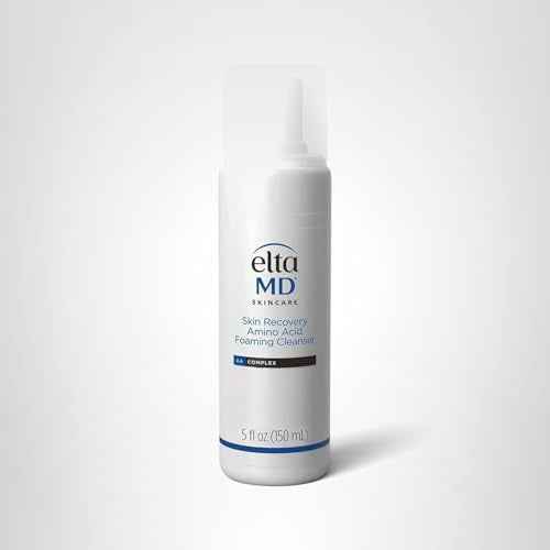 EltaMD Skin Recovery Amino Acid Foaming Cleanser, Gentle Face Cleanser for Sensitive Skin, Proven to Gently Remove Makeup and Sunscreen,Fragrance Free and Noncomedogenic, Foaming Face Wash, 5 oz
