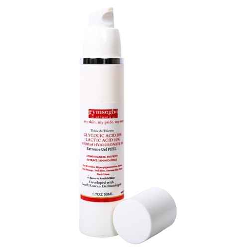 gymsegb? Thick as Thieves Glycolic + Lactic Peel 20%/10% AHA with 3% Hyaluronic ? Professional Resurfacing Exfoliant for Texture, Pores & Dark Spots, Fragrance-Free, Sensitive-Skin Aligned (50ml)