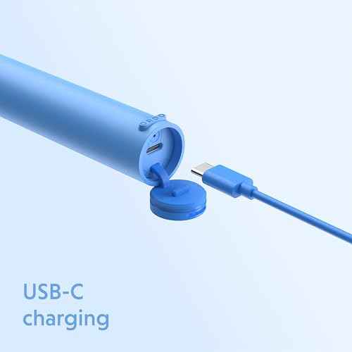 ORDO Lite Sonic Toothbrush, Electric Toothbrushes with 35,000 Pulses Per Min, Dual Modes, Over 5 Weeks Battery, Smart Timer, Waterproof, USB C, Sky