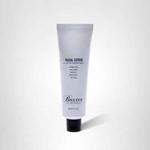 Baxter of California Exfoliating Facial Scrub for Men | Non-Drying with Walnut and Avocado Oil | All Skin Types | 4 Fl Oz (Pack of 1)