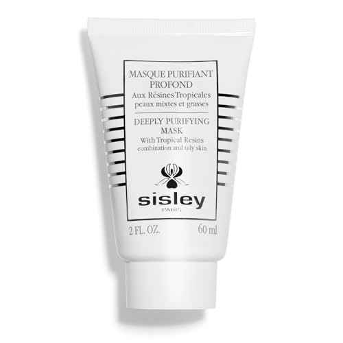 Sisley Paris Deeply Purifying Mask With Tropical Resins - 60 mL - Cream Face Mask for Combination to Oily Skin - Targets Imperfections & Mattifies Skin - Non-Comedogenic
