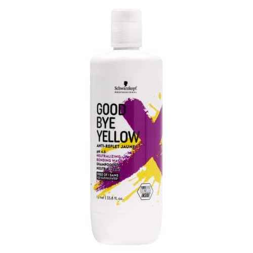 GOODBYE YELLOW Neutralizing Wash Shampoo ? Color Balancing for Brassy and Yellow Tones ? Cleansing Vegan Hair Care with Purple and Blue Pigments
