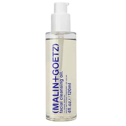 Malin + Goetz Facial Cleansing Oil, 4 Fl. Oz. - 2-in-1 Makeup Remover & Face Cleanser, Facial Skin Care Products, All Skin Types, Vegan & Cruelty-Free