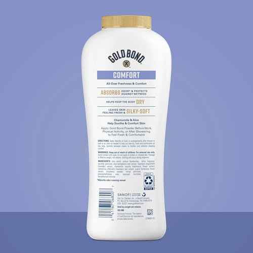 Gold Bond Comfort Body Powder, 10 oz., Talc-Free, Fresh Clean Scent With Aloe & Chamomile, Pack of 2