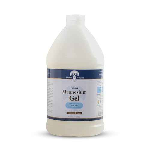 Health and Wisdom Pure Magnesium Gel with Seaweed Extract - Topical Muscle & Joint Relief- Natural and Pure Skin & Scalp Moisturizing - Enhanced Absorption - 64 Fl oz