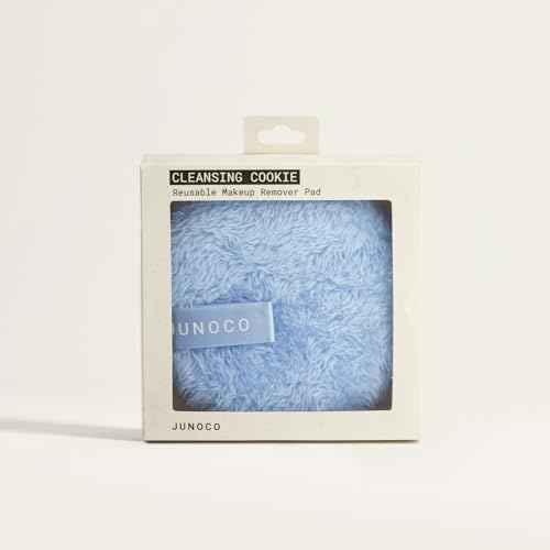 JUNO & Co. Reusable Makeup Remover Pad, Washable Face Cleansing Pad Blue