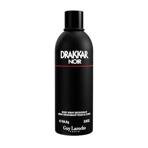Guy Laroche Drakkar Noir, Iconic Designer Fragrance, Intense & Powerful Body Spray, Fougere Blend & Aromatic Spices, Long Lasting Mens Cologne, Day and Evening Scent