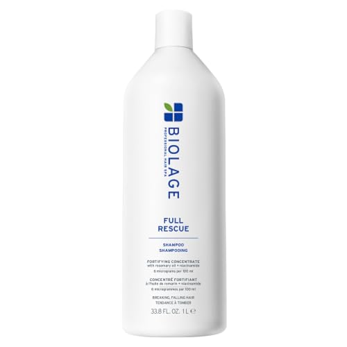 Biolage Full Rescue Shampoo for Thin Hair - Fortifies & Strengthens for Instantly Fuller-Looking Hair, Rosemary Oil & Niacinamide, Vegan & Cruelty-Free