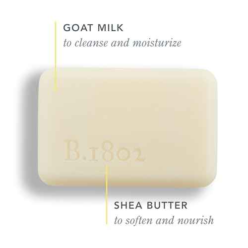 Beekman 1802 Pure Palm-Sized Bar Soap - Fragrance Free - 3.5 oz - Cleanses, Nourishes & Hydrates - Microbiome Friendly - No Irritation - Good for Sensitive Skin - Packaging May Vary