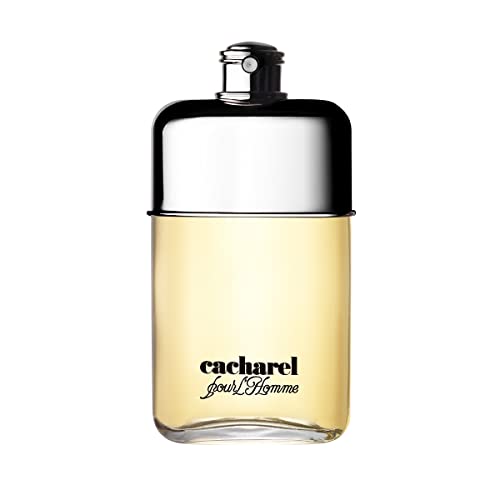 Cacharel Pour L'Homme Eau de Toilette Cologne for Men, Woody, Spicy and Floral Fragrance, Notes of Bergamot, Lily of the Valley Accord and Cedar Wood, Fresh Long Lasting Scent, 3.4 Fl Oz