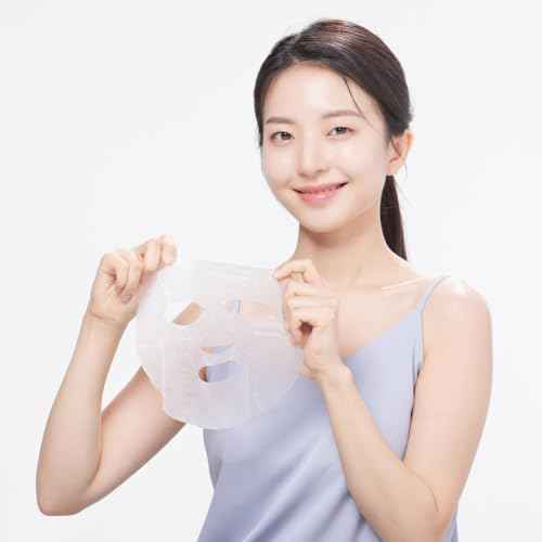 SUPER AQUAGEL OASIS AMPULE MASK | Hydrating, Soothing, Blemish Care | Hyaluronic Acid, Allantoin | Korean Face Mask (10 Count (Pack of 1)