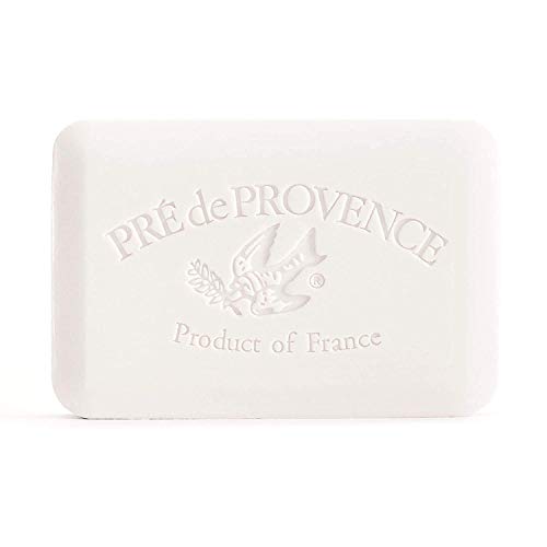 Pre de Provence Artisanal Soap Bar, Enriched with Organic Shea Butter, Natural French Skincare, Quad Milled for Rich Smooth Lather, Sea Salt, 8.8 Ounce